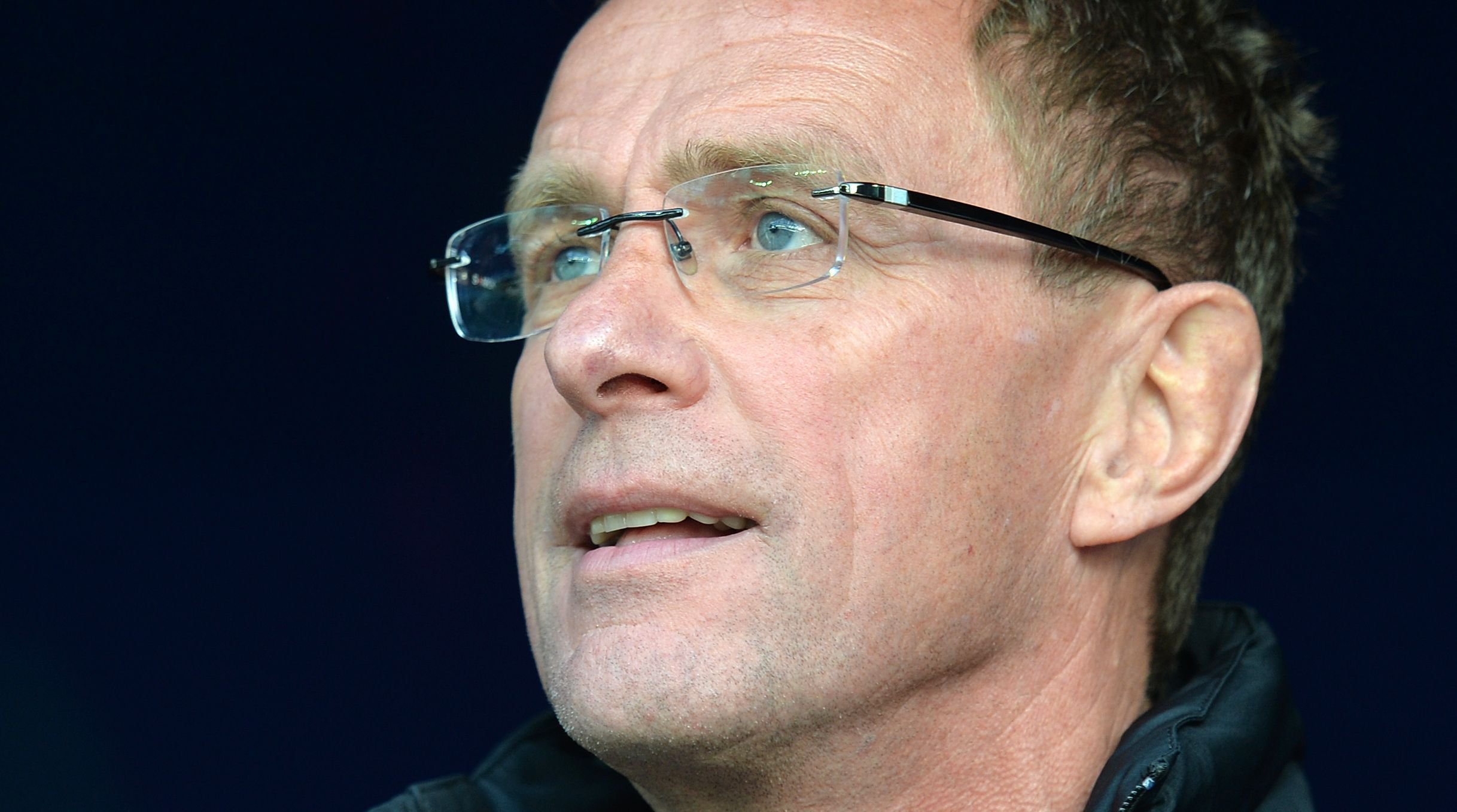 RBL-Coach Ralf Rangnick: Hält die Gelb-Rote-Karte für RB-Abwehrspieler Orban für ungerechtfertigt.