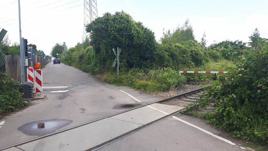 Bahnübergang im Kanenaer Weg