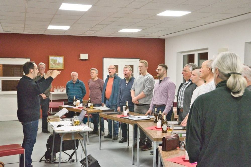Jeden Donnerstag probt der Harzgeröder Männerchor - seit Ende vergangenen Jahres in der Stolberger Straße.