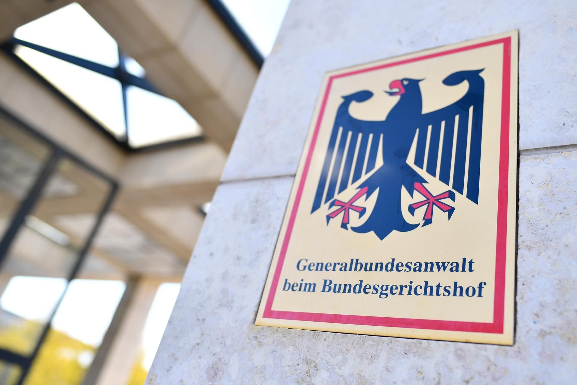 Der Eingang zur Bundesanwaltschaft in Karlsruhe.