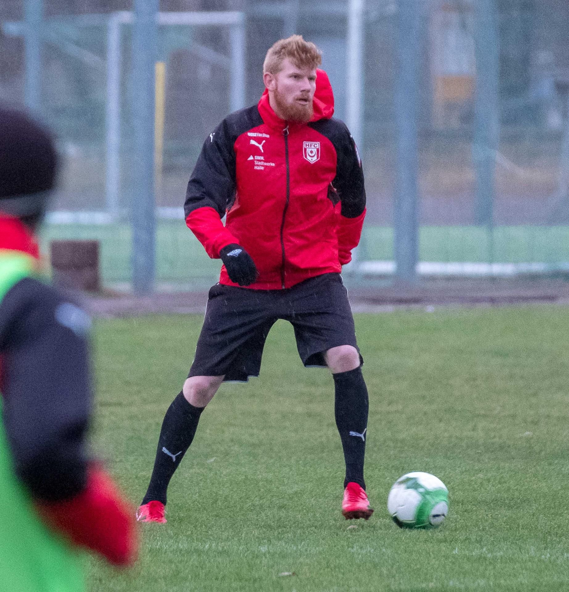 Fabian Franke kann wieder schmerzfrei mit den HFC-Teamkollegen trainieren.