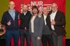 Gruppenbild des neuen HFC-Vorstands: Jürgen Fox, Oliver Kühr, Steffen Kluge, Lutz Preußler und Jens Rauschenbach wurden am Sonntag von den Mitgliedern gewählt.