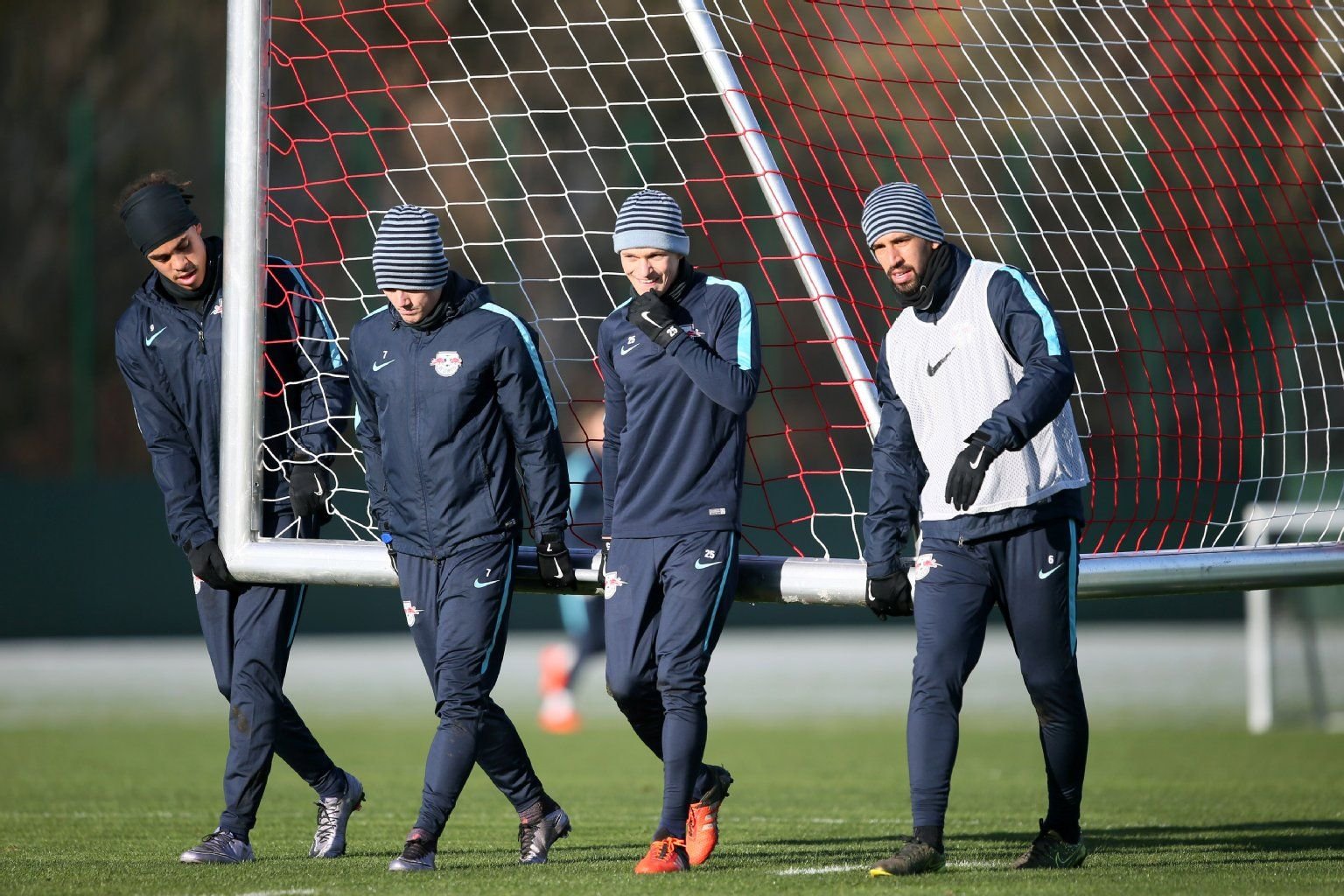 Yussuf Poulsen, Marcel Sabitzer, Stefan Hierlaender and Rani Khedira.