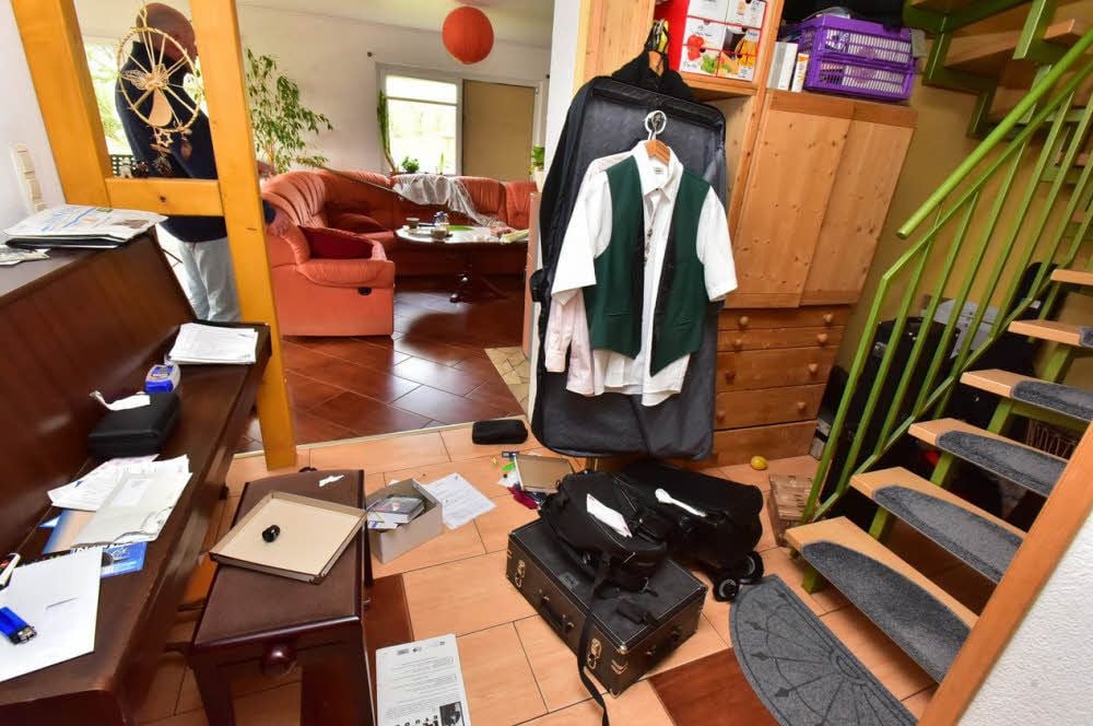 Die Diebe durchwühlten jeden Winkel des Hauses in Muschwitz.