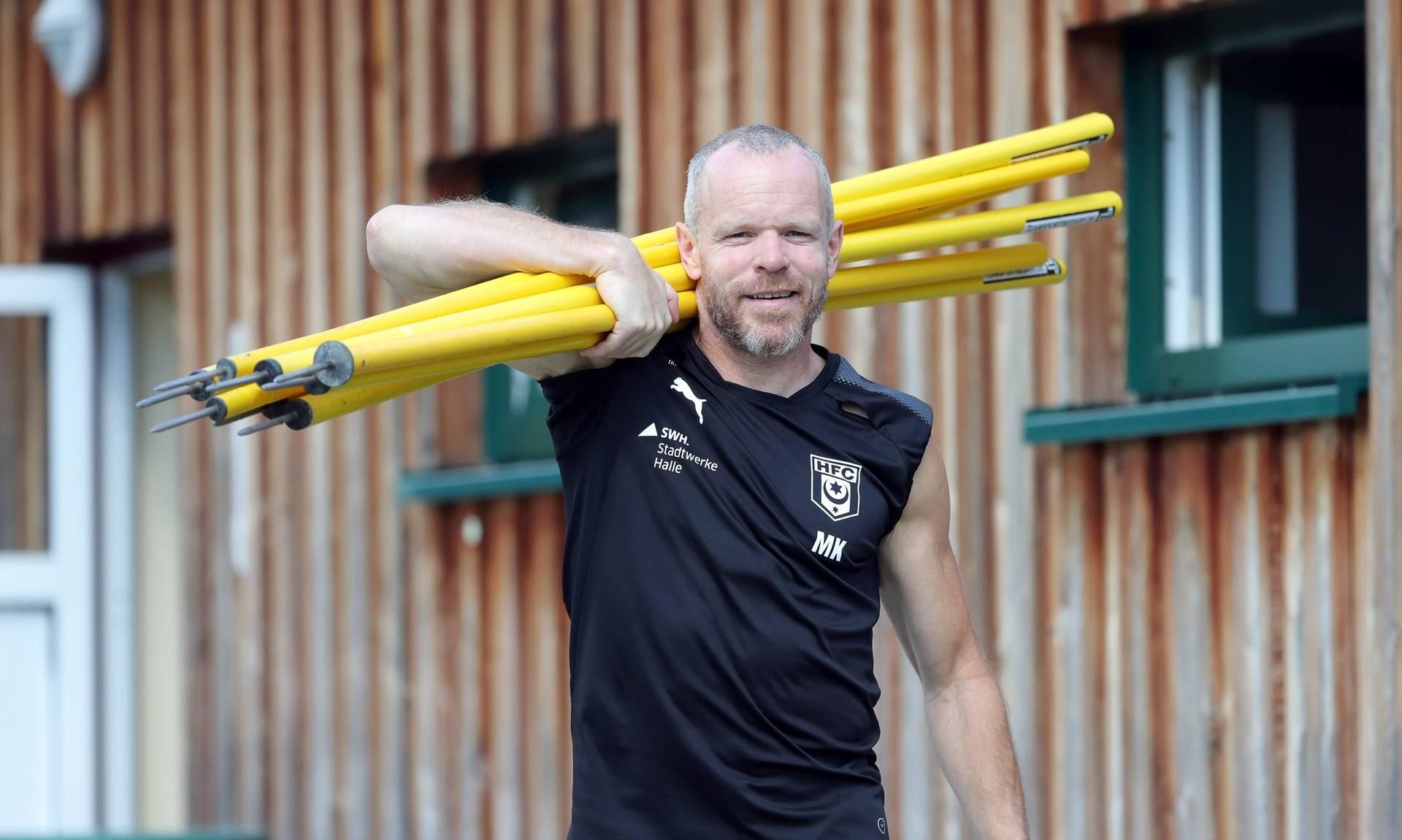 Marco Kämpfe als Fitnesscoach beim Halleschen FC