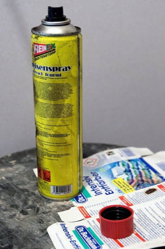 Diese Spraydose wurde von den Tätern beim Brandanschlag auf das Interkulturelle Zentrum in Merseburg verwendet.
