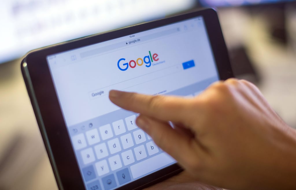 Eine Suchabfrage bei Google.