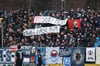 Fans des SV Babeslberg mit einem Banner gegen Rassismus.