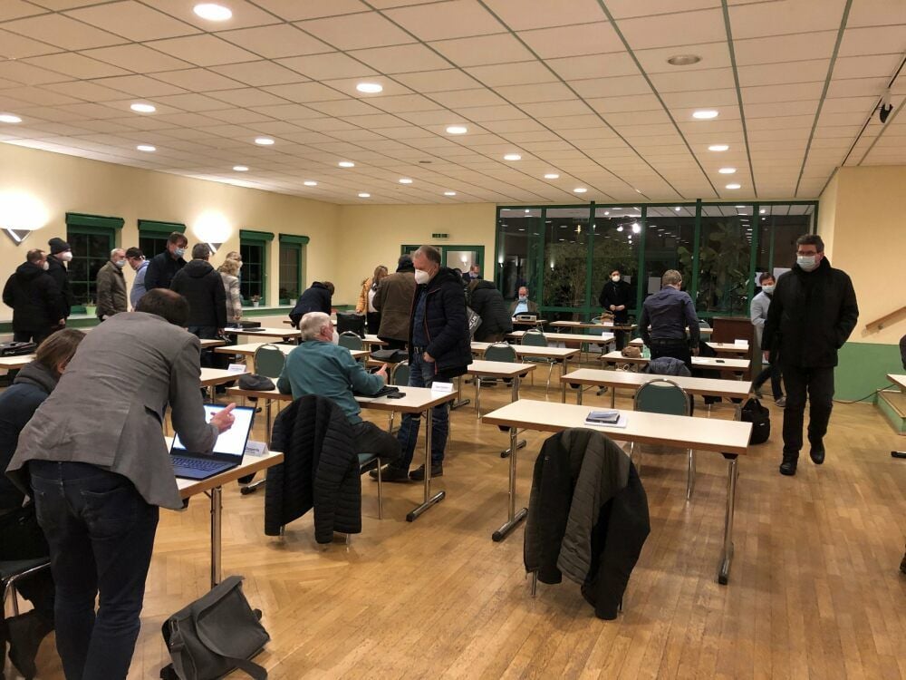 Ein Bild von der Sitzung, die für Wirbel sorgt in Bad Schmiedeberg: Kaum begonnen, war sie auch schon wieder vorbei.