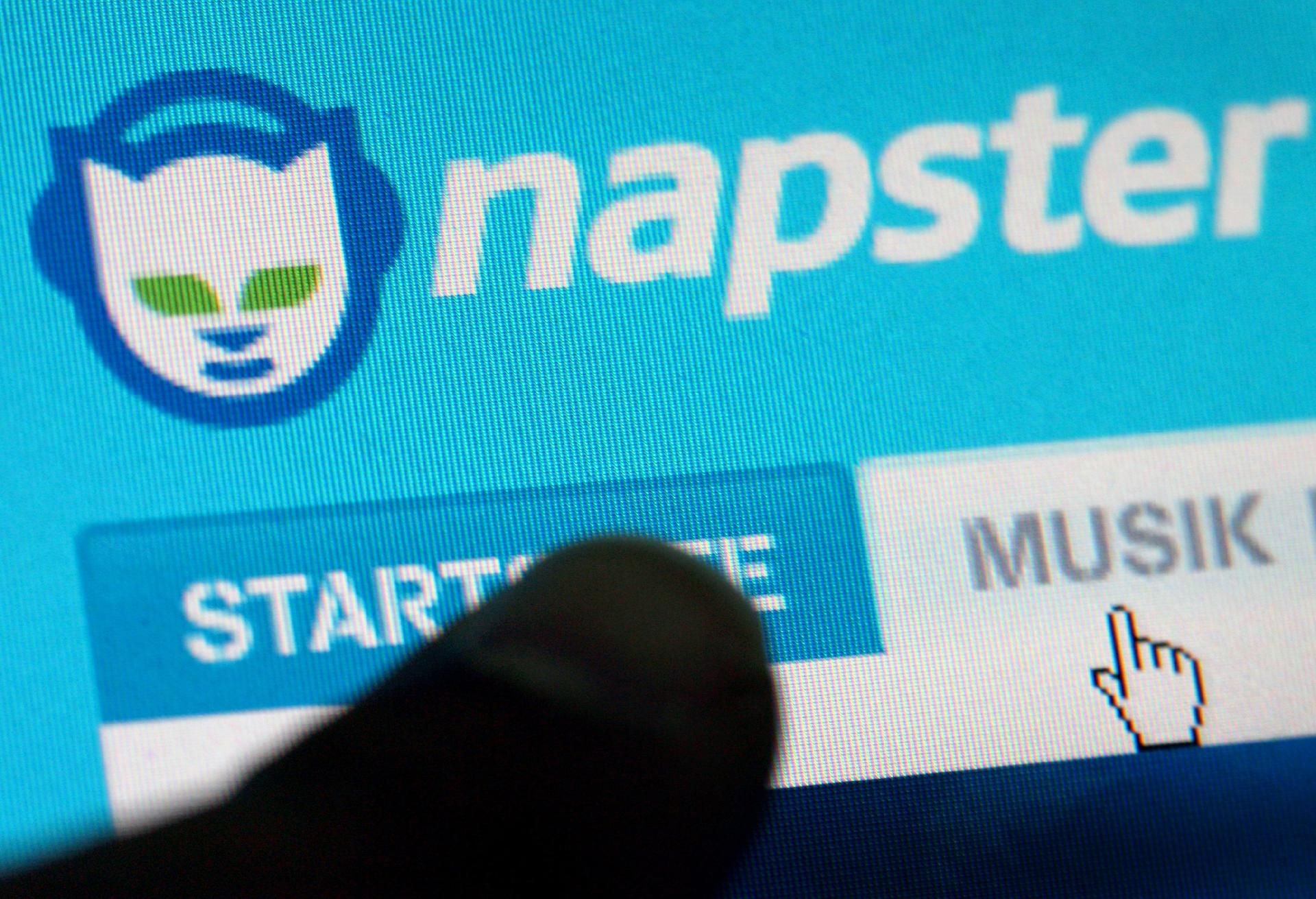 So sah die Startseite der Musiktauschbörse Napster aus.
