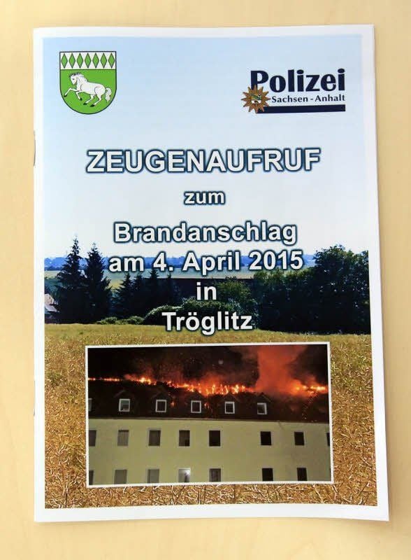 Diese Flyer der Polizei lagen in den Briefkästen der Tröglitzer.