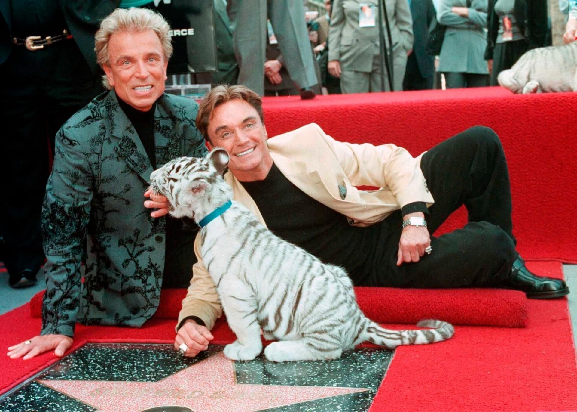 Siegfried Fischbacher und Roy Uwe Ludwig Horn (r.) verdienten in Las Vegas mit ihren Shows ein Vermögen.