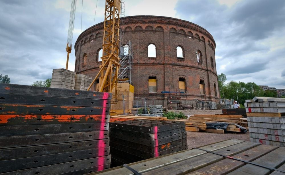 Der Gasometer sieht aus wie ein römisches Amphitheater. Kein Wunder, dass viele Hallenser vom Kolosseum sprechen.