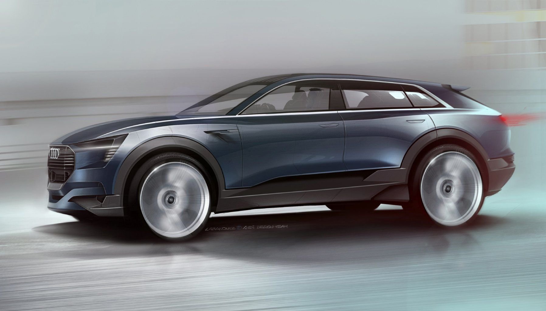 Ein E-SUV: Auf der IAA will Audi diese Studie eines elektrisch angetriebenen Geländewagens zeigen.
