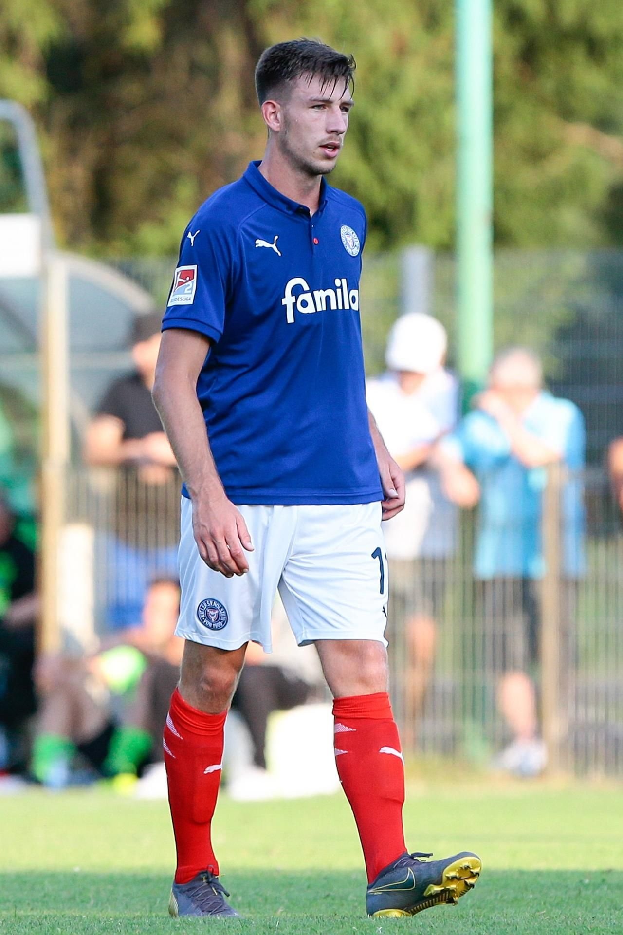 Stürmer Daniel Hanslik kommt aus Kiel nach Rostock, um Spielpraxis zu sammeln.