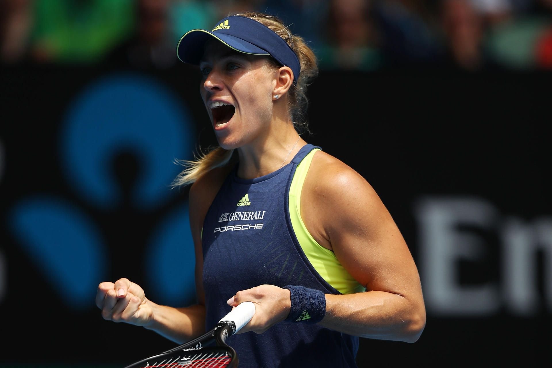 Angelique Kerber beim Matchpoint gegen Madison Keys