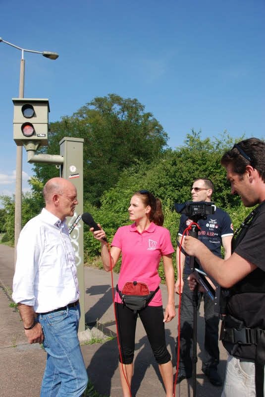 V.l.: Anwalt Detlef Grube, Moderatorin Louisa Noack, Stefan Rother und Mark Lämmchen.