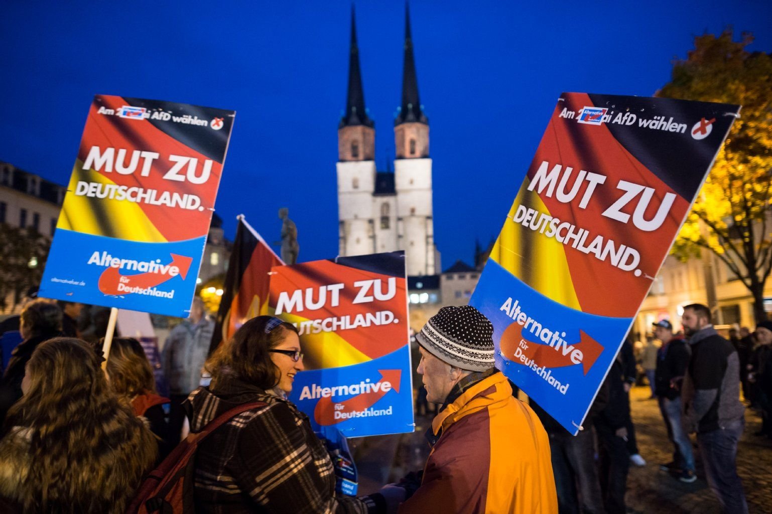 AfD-Kundgebung in Halle