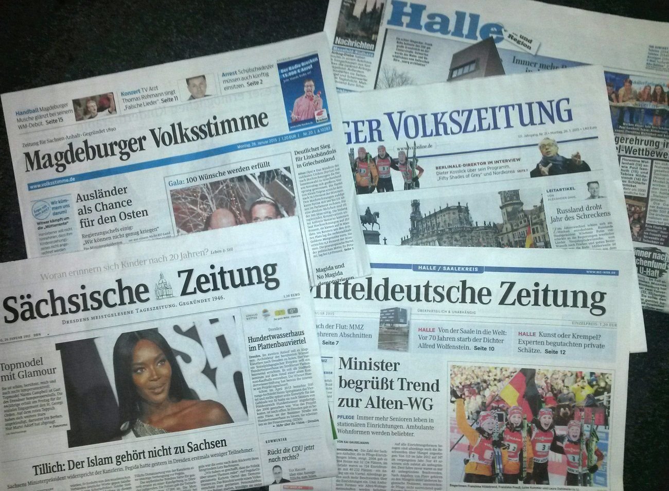 Kleine regionale Presseschau am Montag.