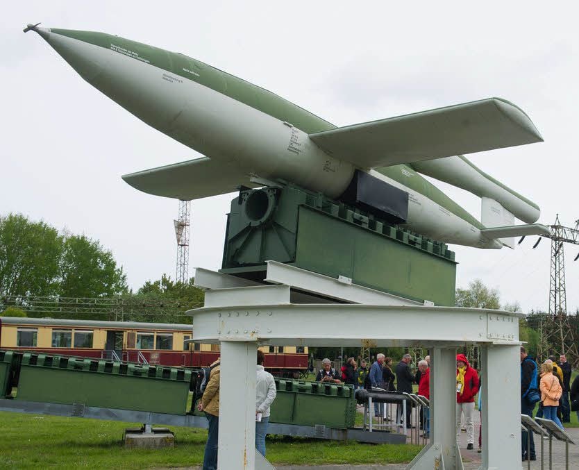 Nachbildung der Flugbombe Fi 103 (V 1) in Peenemünde