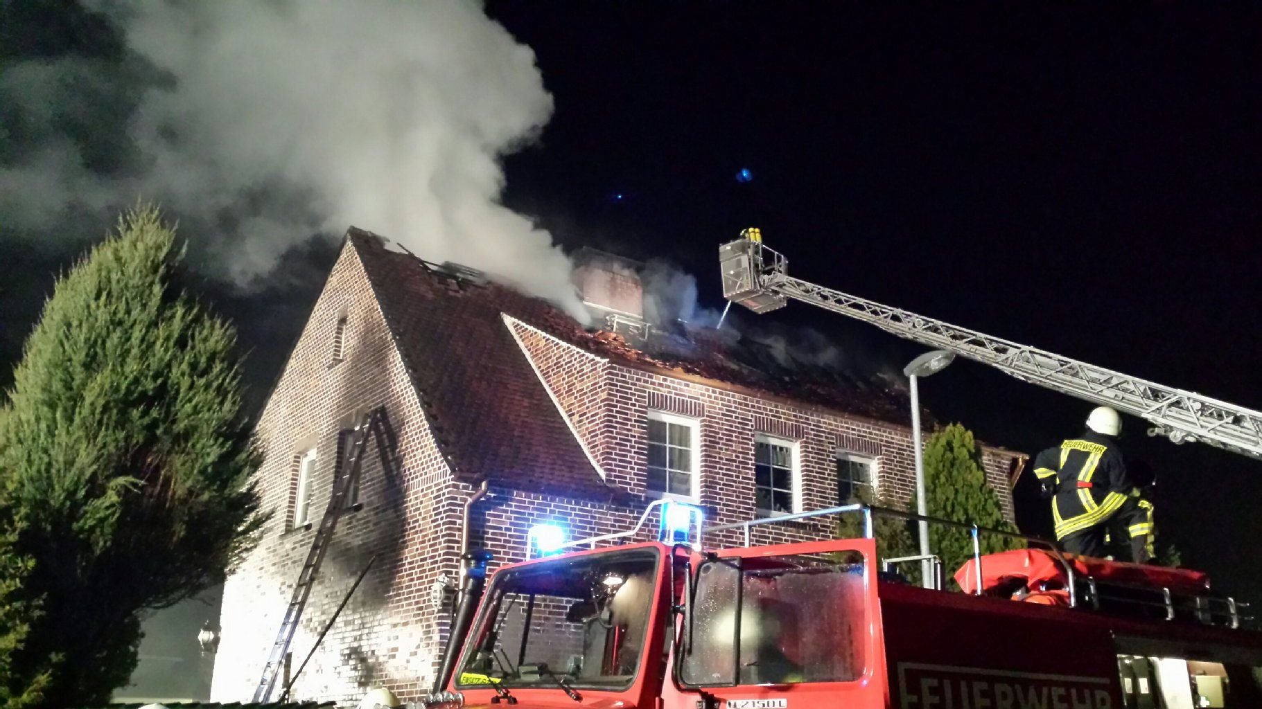 In der Heidestraße in Schlaitz hat es gebrannt.