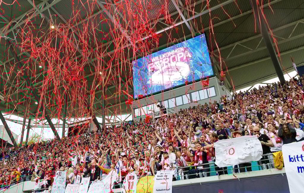 „Willkommen Europa“ hieß es im Mai auf der Videoleinwand in der Red Bull Arena.