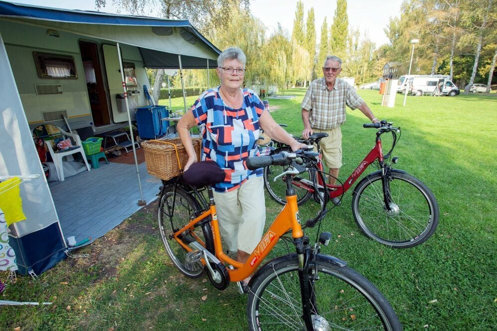 Petra und Hans Gruel aus Neugattersleben sind seit 2011 Dauercamper auf dem Campingplatz in Bernburg.