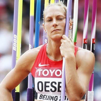 Jennifer Oeser, die in Halle trainiert, wurde Zehnte.
