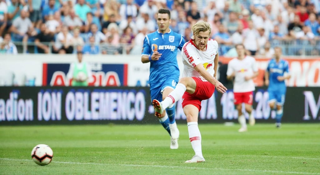 Eine harte Woche wartet auf Emil Forsberg und die Profis von RB Leipzig.
