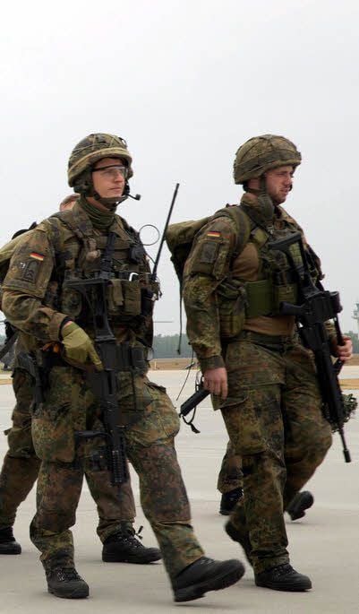 Infanteristen sind an dem Training ebenfalls beteiligt.