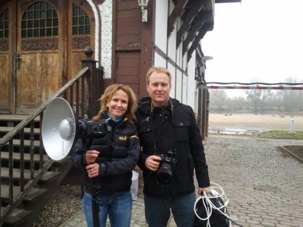 Steffi Lemke und MZ-Fotograf Andreas Stedtler