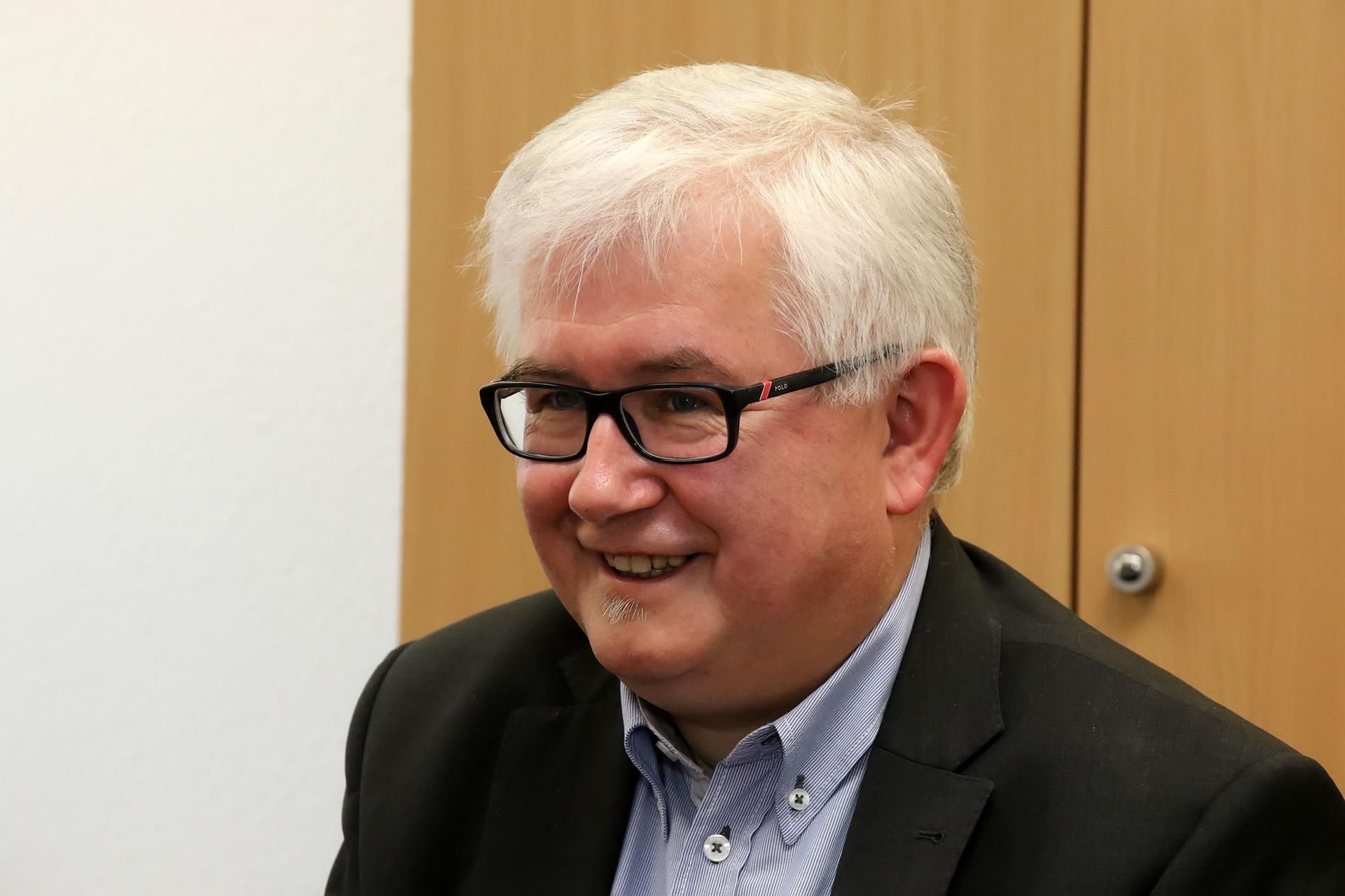 Der amtierende Oberbürgermeister der Stadt Sangerhausen, Ralf Poschmann. Am 31. Juli 2017 wird er diesen Posten abgeben.