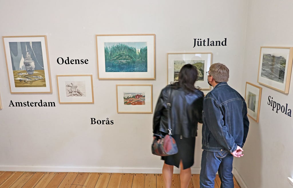 Bei der Vernissage am Sonntag konnten Besucher die Europatour von Christina Simon anhand von Bildern nachvollziehen.