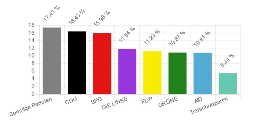 Das Ergebnis der Jugendwahl für Sachsen-Anhalt.