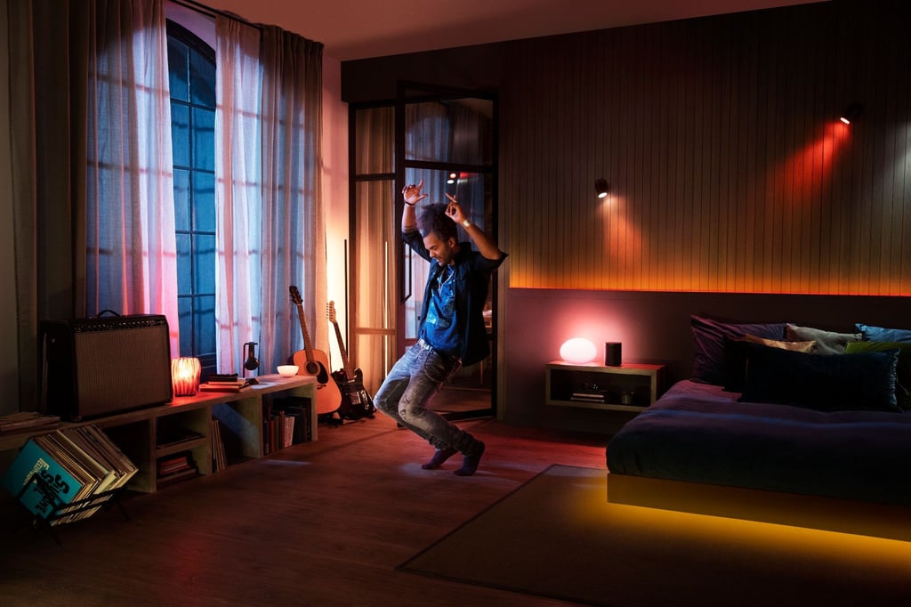 Zum Themendienst-Bericht vom 1. September 2021: Philips Hue macht Musik nun auch sichtbar.