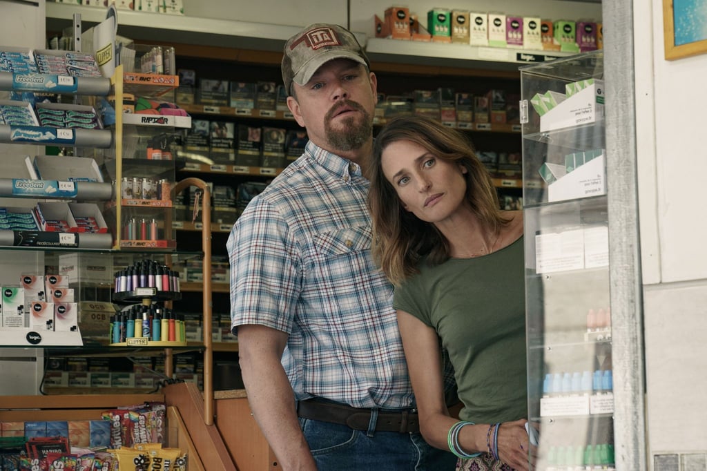Matt Damon als Bill und Camille Cottin als Virginie in einer Szene des Films "Stillwater" (undatierte Filmszene).