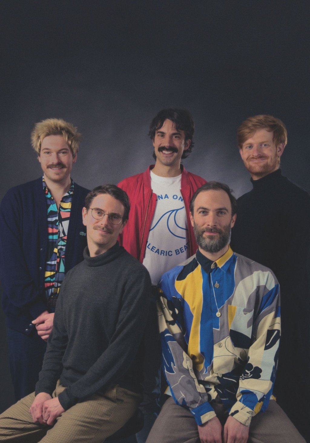 Mitglieder der Band Newmen (undatierte Aufnahme).
