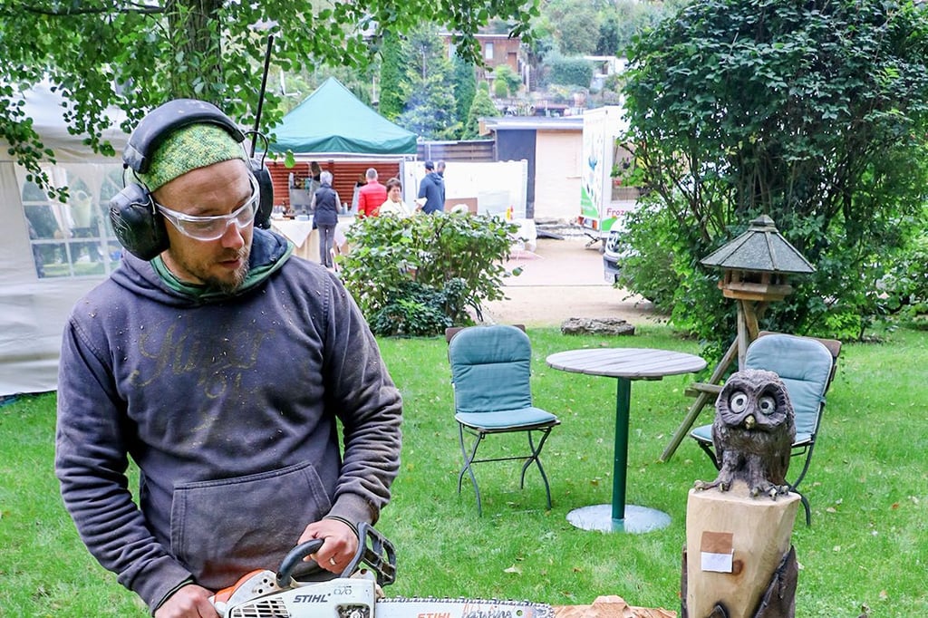 Markus Krupop auf der ?Gartenlust?-Ausstellungen in Weißenfels.