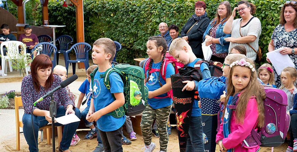 Den Aktionstag nimmt die Kita zum Anlass, sich von ihren diesjährigen Abc-Schützen zu verabschieden. Gern, sagen diese, wären sie wieder ?Sterntaler?.