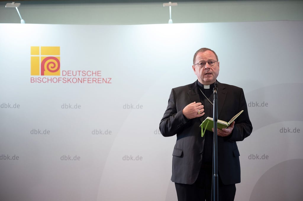 Georg Bätzing, Bischof von Limburg und Vorsitzender der Deutschen Bischofskonferenz, spricht.