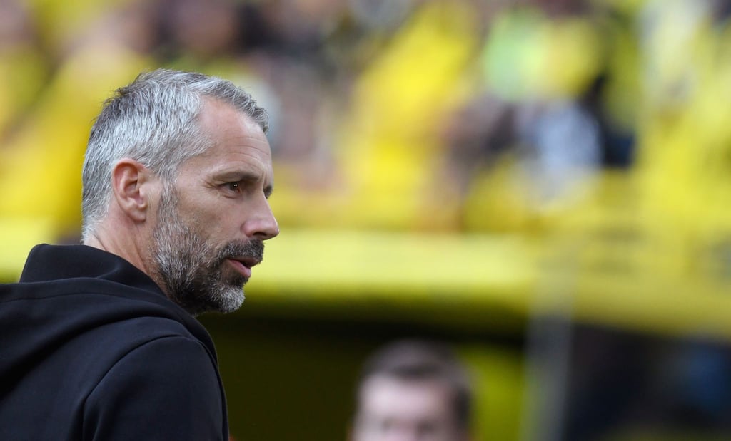 Dortmunds Trainer Marco Rose vor dem Spiel.