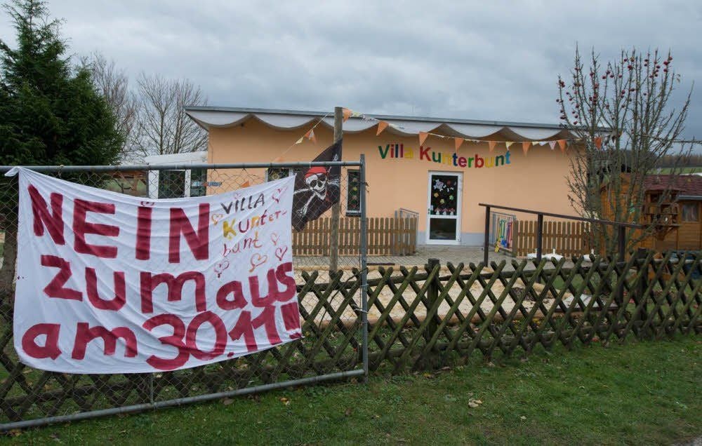 Viele Güntersberger fordern den Erhalt der Kindertagesstätte im Kiez.