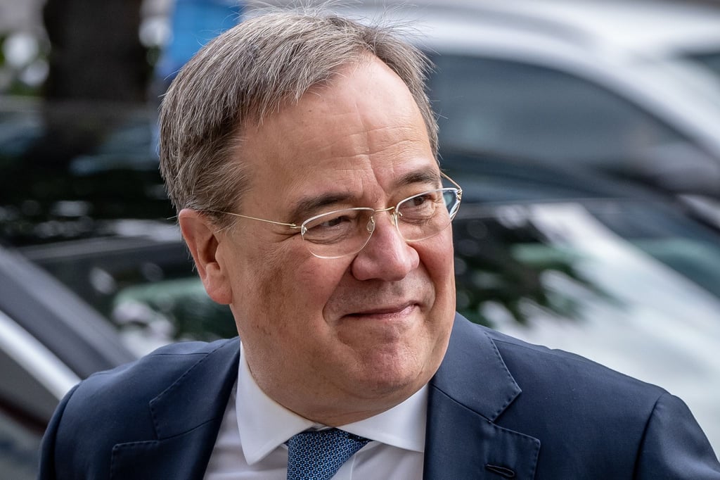 Armin Laschet, Unions Kanzlerkandidat, CDU-Bundesvorsitzender und Ministerpräsident von NRW, lächelt.