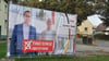 Bernd Nimmich, SPD-Mitglied und  hauptamtlicher Bürgermeister im Bördeland, auf einem Wahlplakat in Biere und dann noch der CDU. 