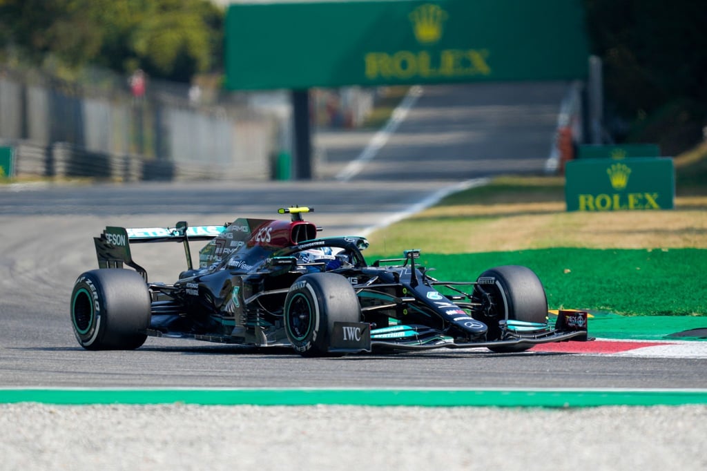 Hat die Sprintqualifikation in Monza gewonnen, startet aber nicht von der Pole: Mercedes-Pilot Valtteri Bottas.