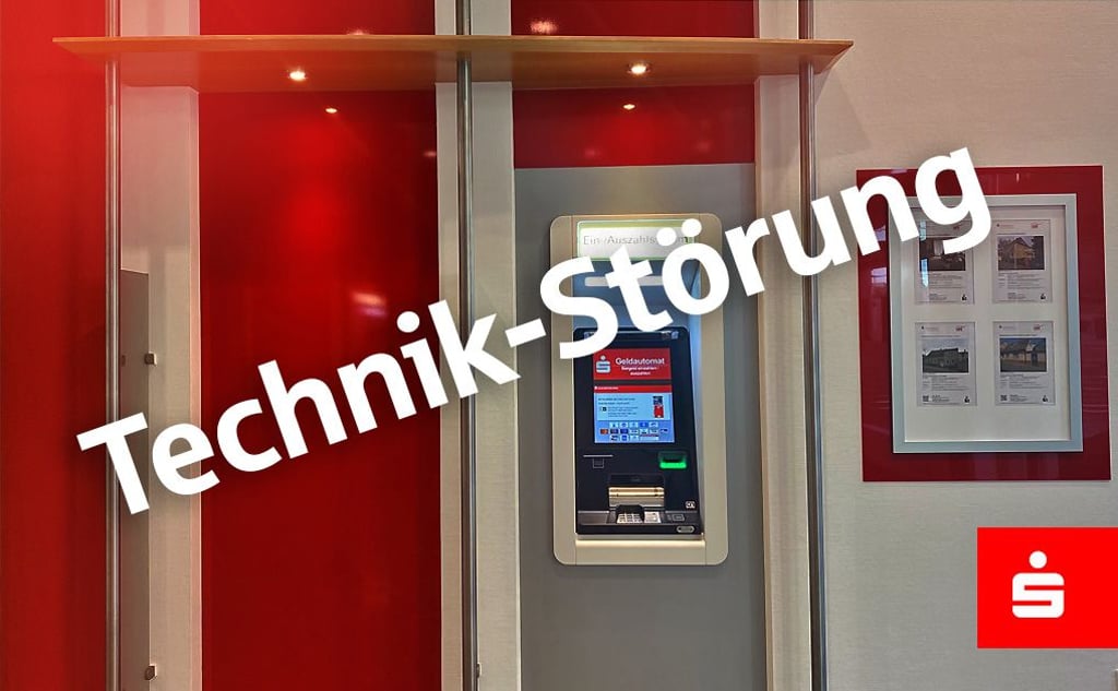 Mehrere Filialen der Saalesparkasse in Halle und dem Saalekreis sind von einem Technikausfall betroffen.