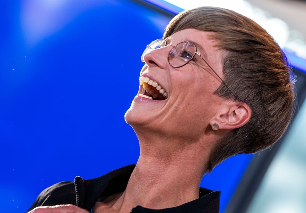 Anne Shepley, Spitzenkandidatin der Grünen für die Landtagswahl in Mecklenburg-Vorpommern.