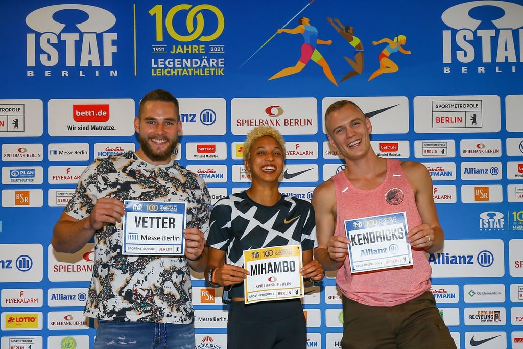 Beim Istaf dabei: Speerwerfer Johannes Vetter, Weitsprung-Olympiasiegerin Malaika Mihambo und US-Stabhochspringer Sam Kendricks.