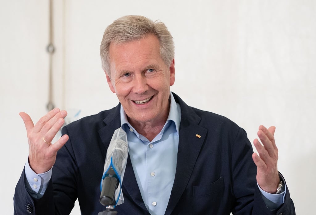 Christian Wulff, ehemaliger Bundespräsident, spricht.