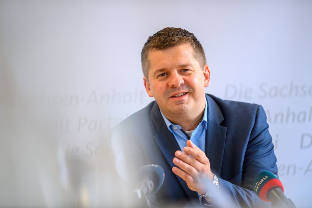 Sven Schulze, Landesvorsitzender der CDU Sachsen-Anhalt, spricht.